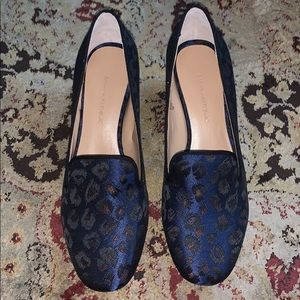 Statin Cheetah Heeled Mules